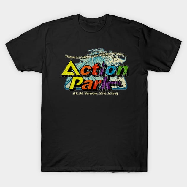 Vintage Action Park New Jersey 1978 - Theme Park T-Shirt by Tivanatee